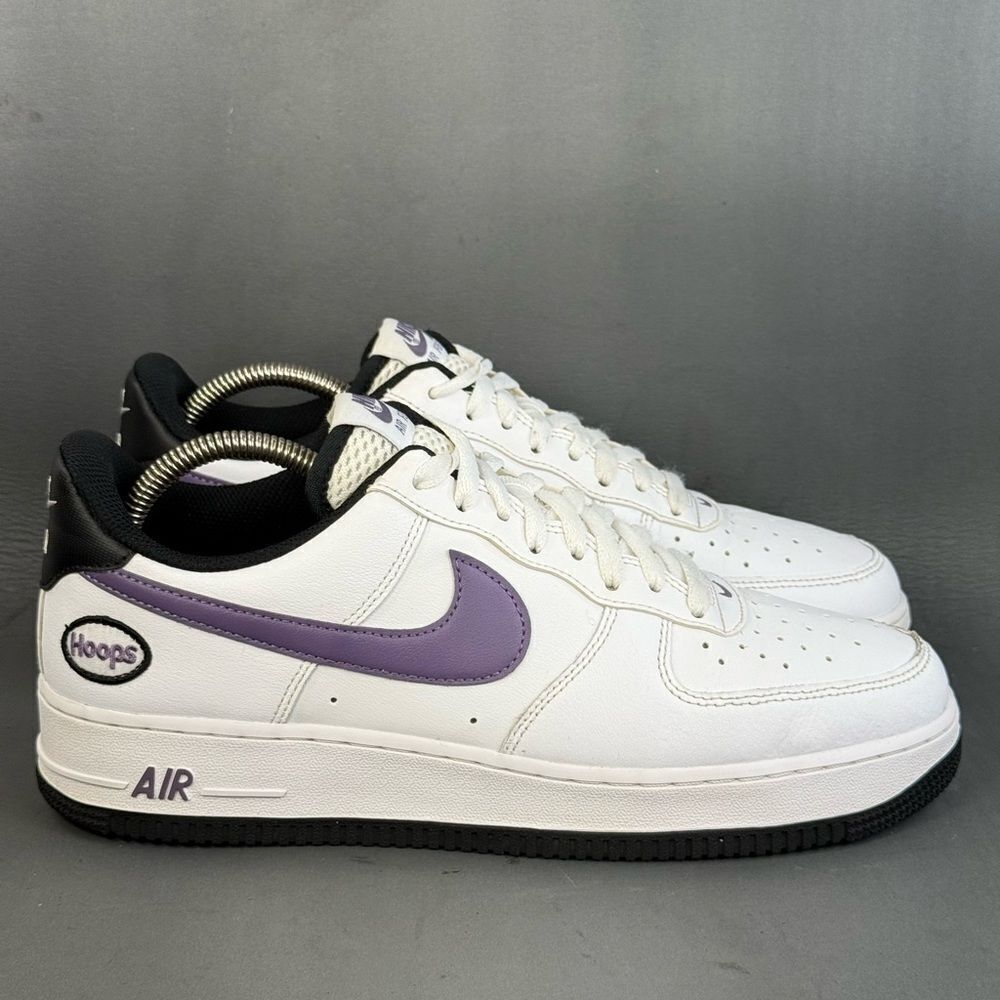 Nike Air Force 1 '07 LV8 'Hoops - White Canyon Purple' athletic shoes men’s 10